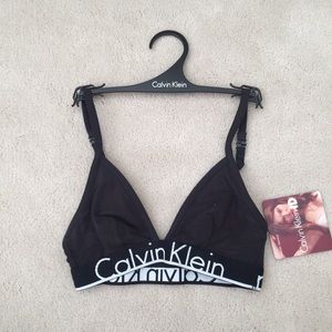 Brand New Calvin Klein Unlined Triangle Bralette